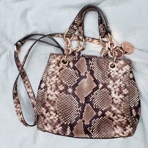 Michael Kors snakeskin handbag